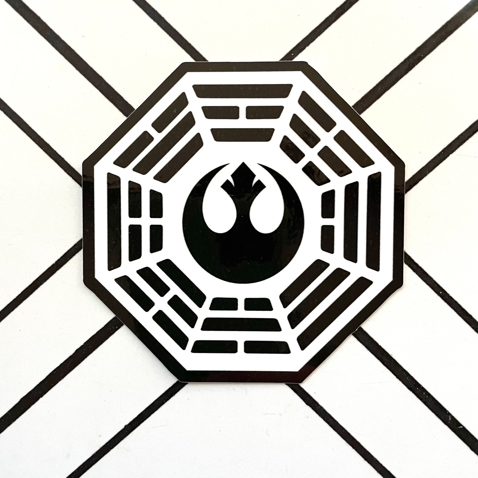 Star Wars LOST Dharma logo Rebel or Empire Sticker