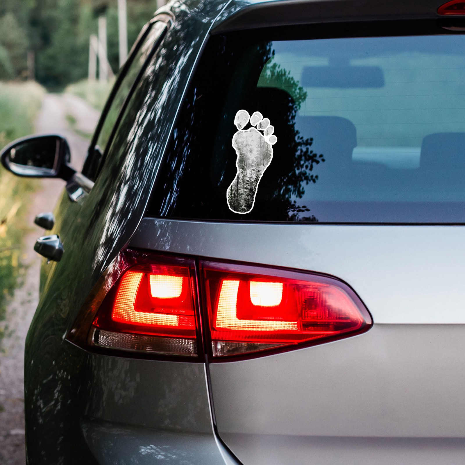 Footprint Bigfoot – Vinyl Decal Sticker – Car Window Laptop – ebn9217