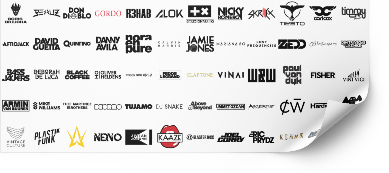 2 EDM DJ Iron on Decals DTF DTG HTV Mix & Match your favorite DJs and Colorway