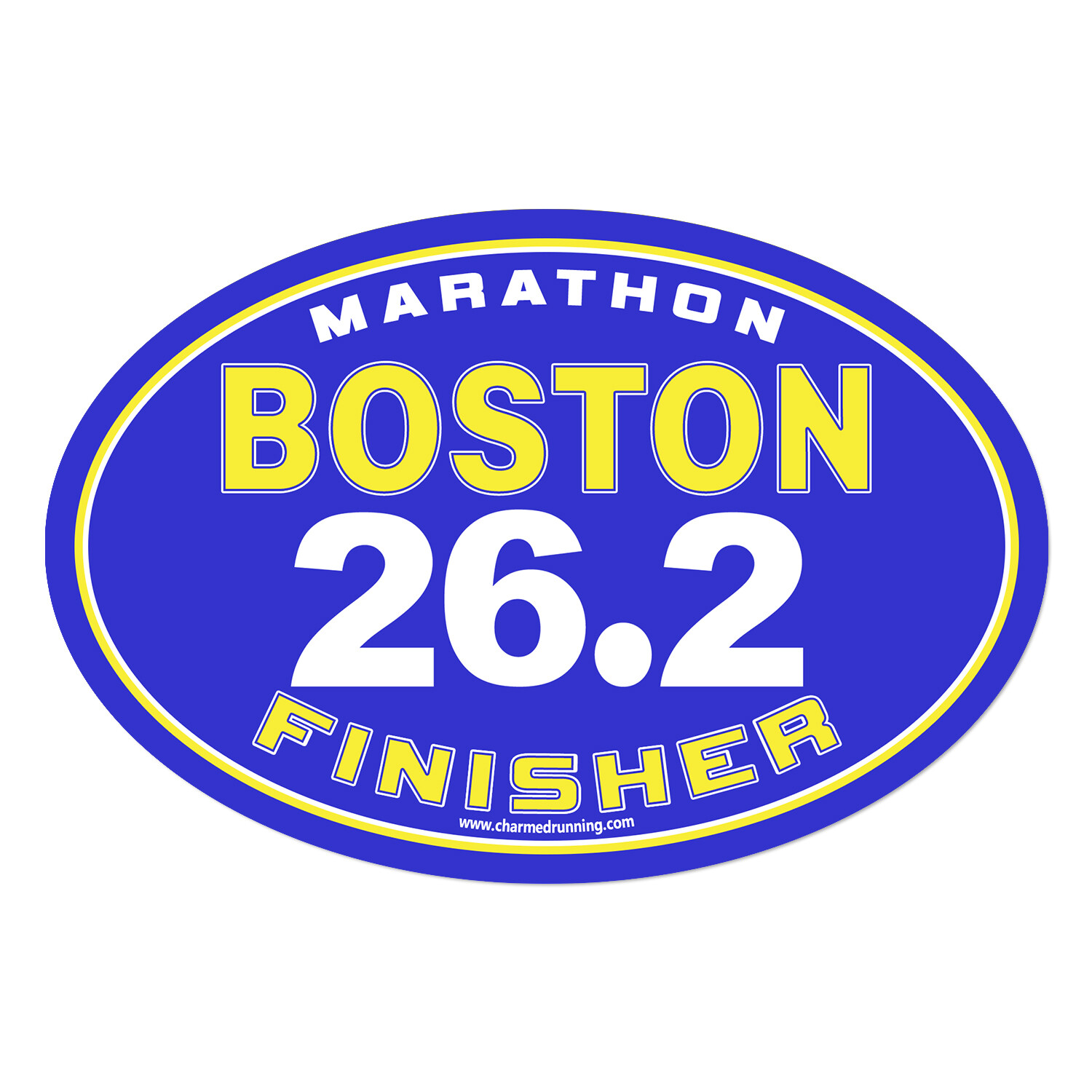 Boston Marathon 26.2 Finisher CUSTOM YEAR Removable Sticker Decal or Car Magnet