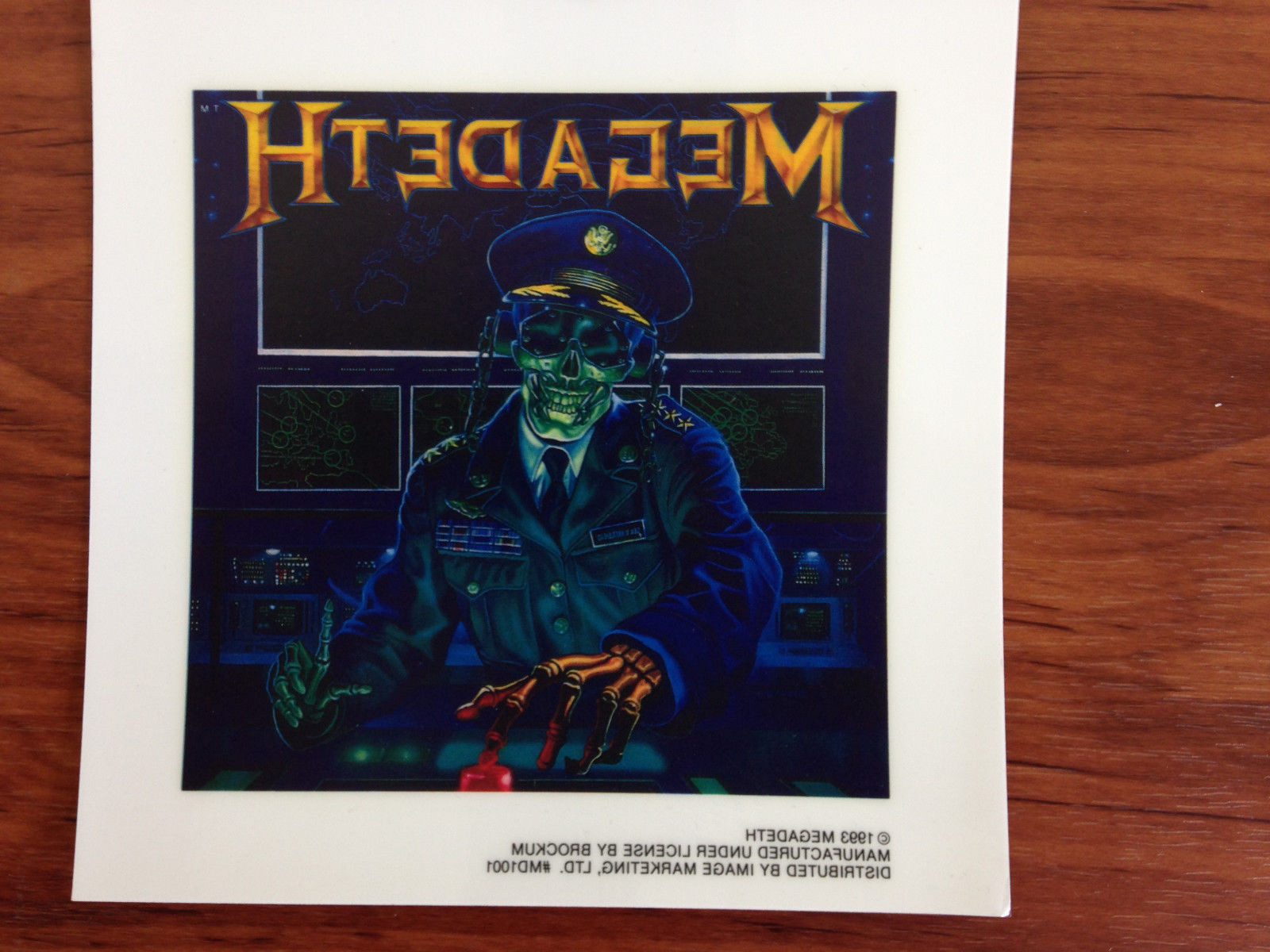 MEGADETH – PILOT – STICKER/DECAL – BRAND NEW VINTAGE – MUSIC BAND 062