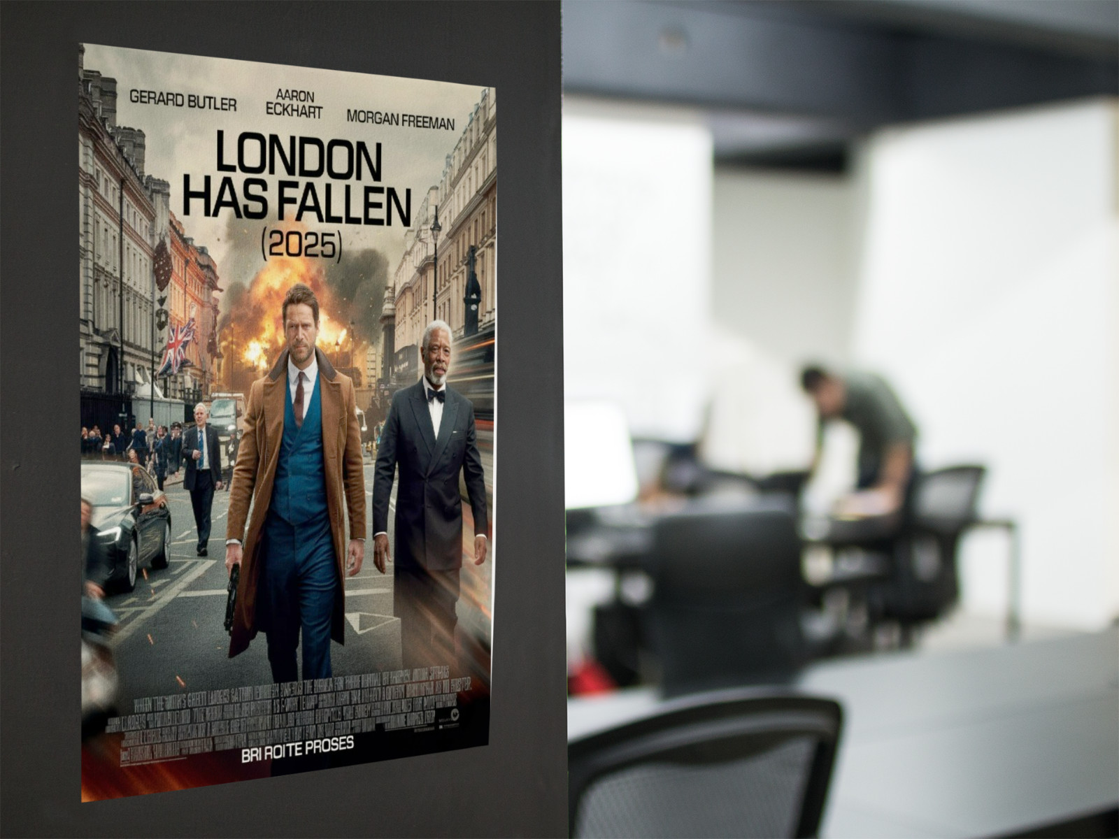 Action Thriller Movie Style Wall Vinyl Decal Poster Graphic Removable Adhesive