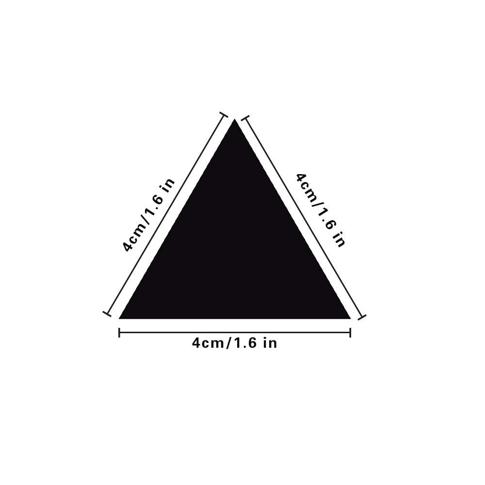 245 Triangle Shape Wall Decal Vinyl Stickers, Removable Lovely Triangle Pictu…