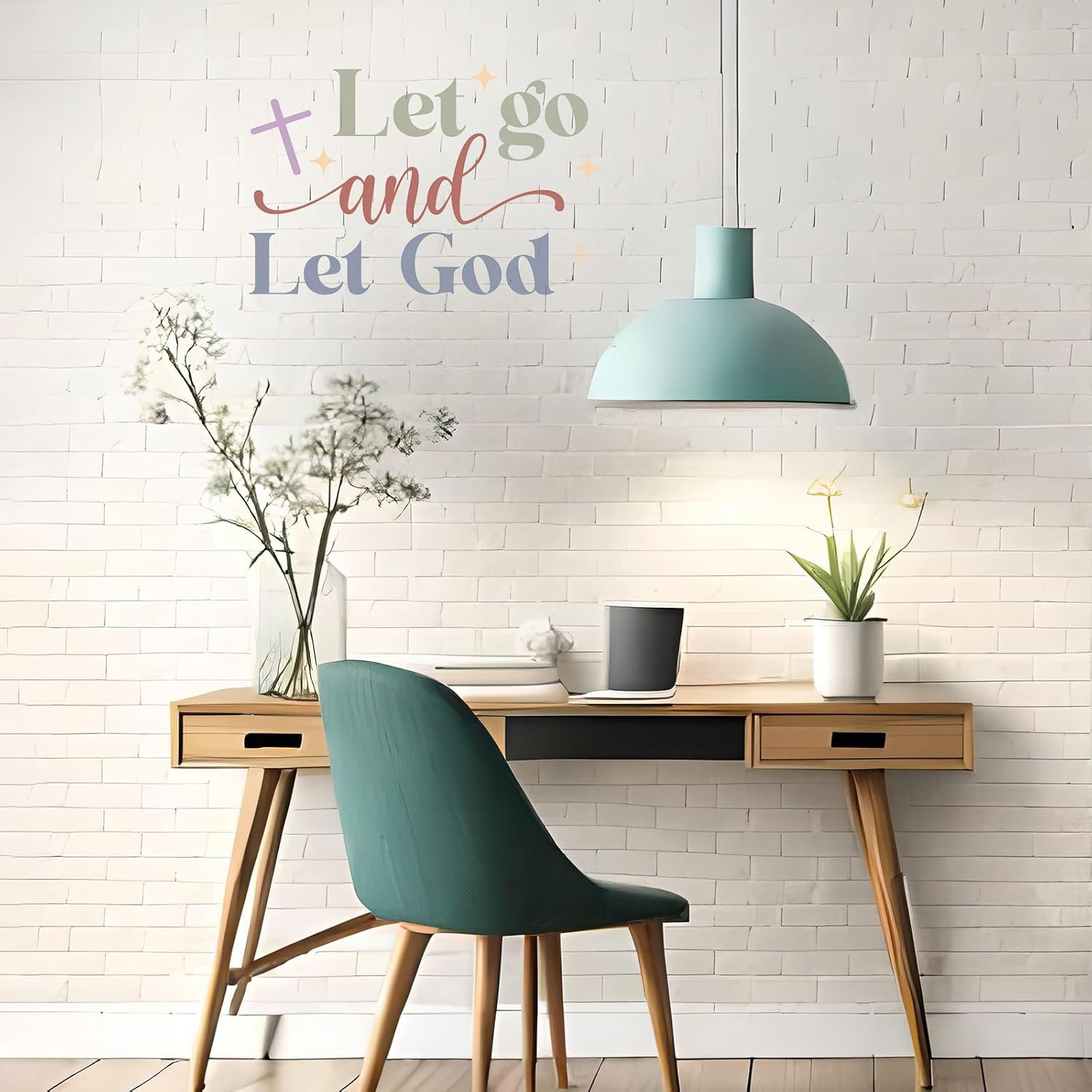 10 Pcs Bible Verse Wall Stickers Religious Scripture Inspirational Quote Wall De