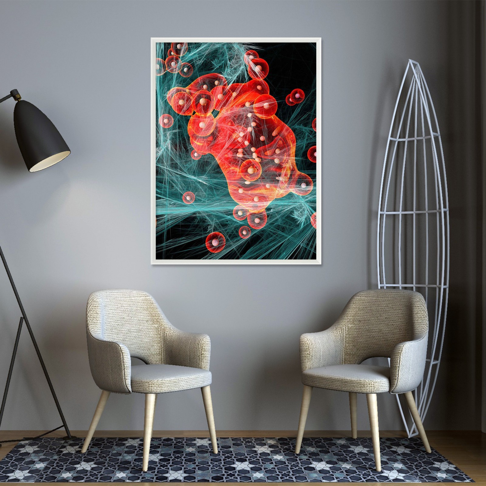 3D Creativity Pattern 5 Fake Framed Poster Home Decor Print Painting Unique Art
