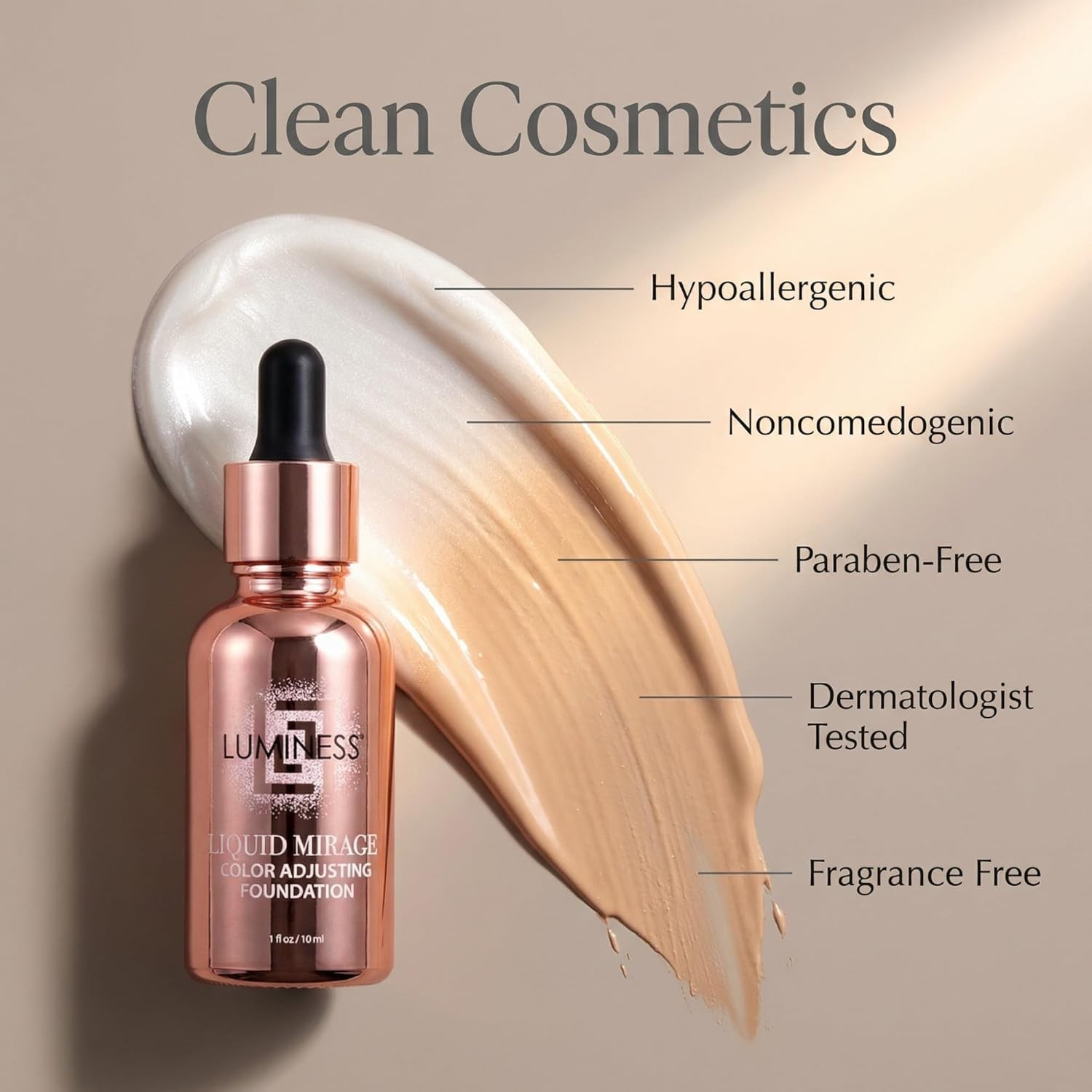 Liquid Mirage Color Adjusting Foundation Kit w SPF 50 LUMINESS w SPF Changing