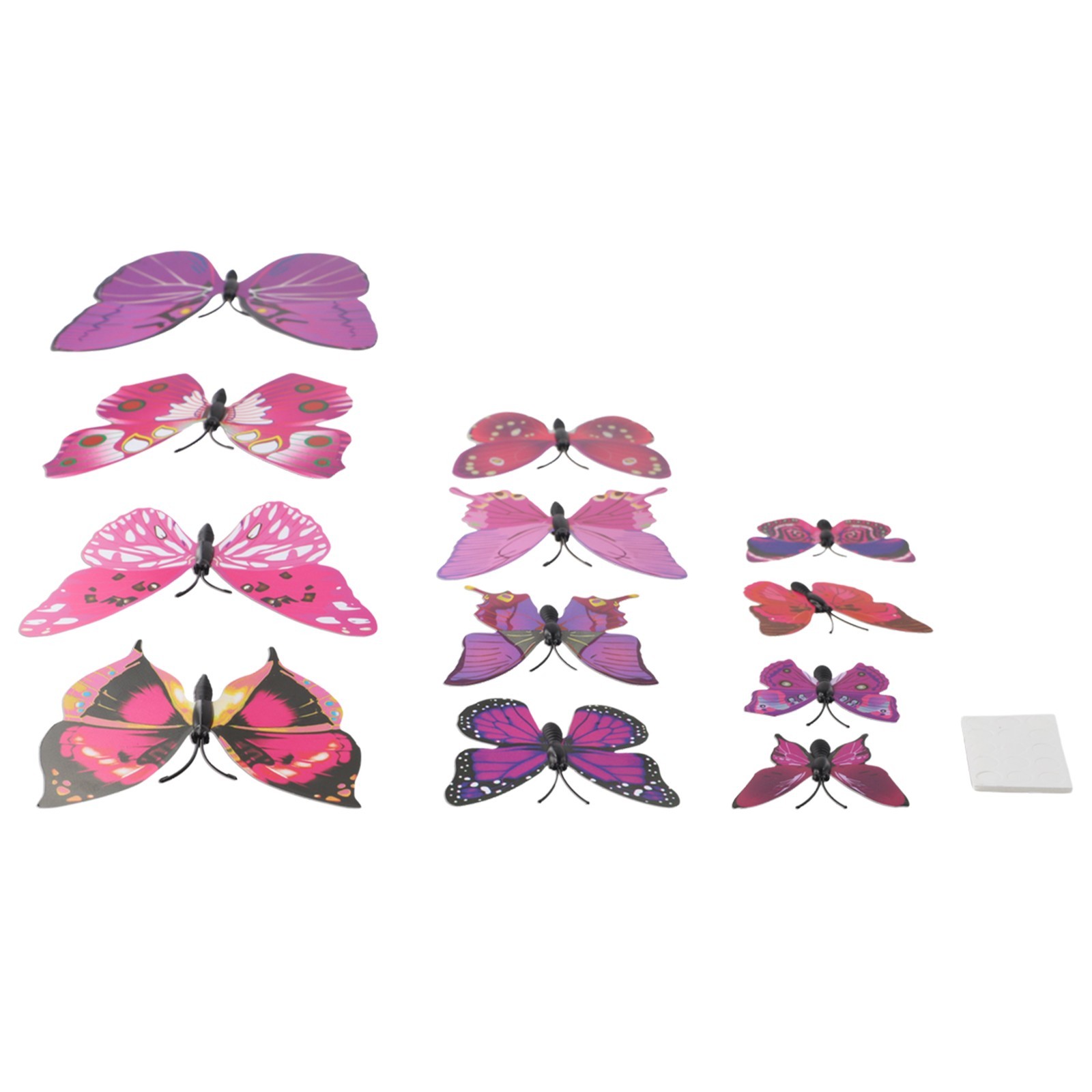 Whimsical 3D Butterfly Wall Art 12pcs Set for Living Room and Bedroom Decor