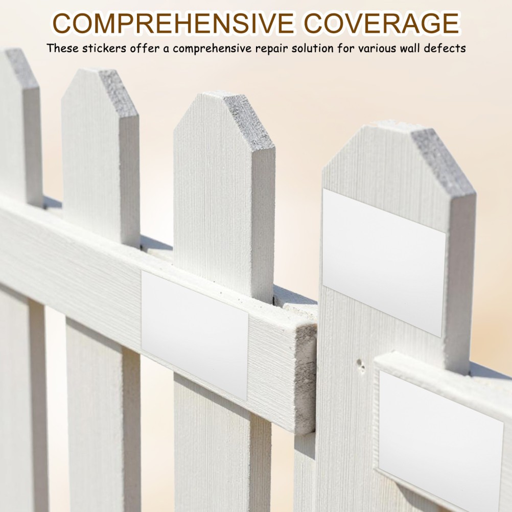 White PVC Siding Repair Sheets for Wall Blemishes Cracks and Hole Covering