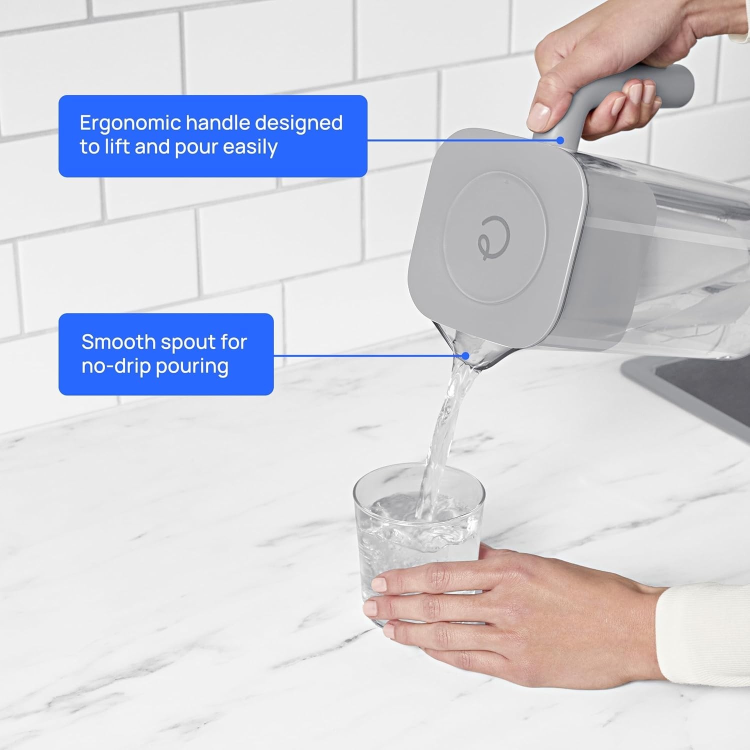 with ZeroWater Technology 10-Cup Water Filter Pitcher – In… Fas