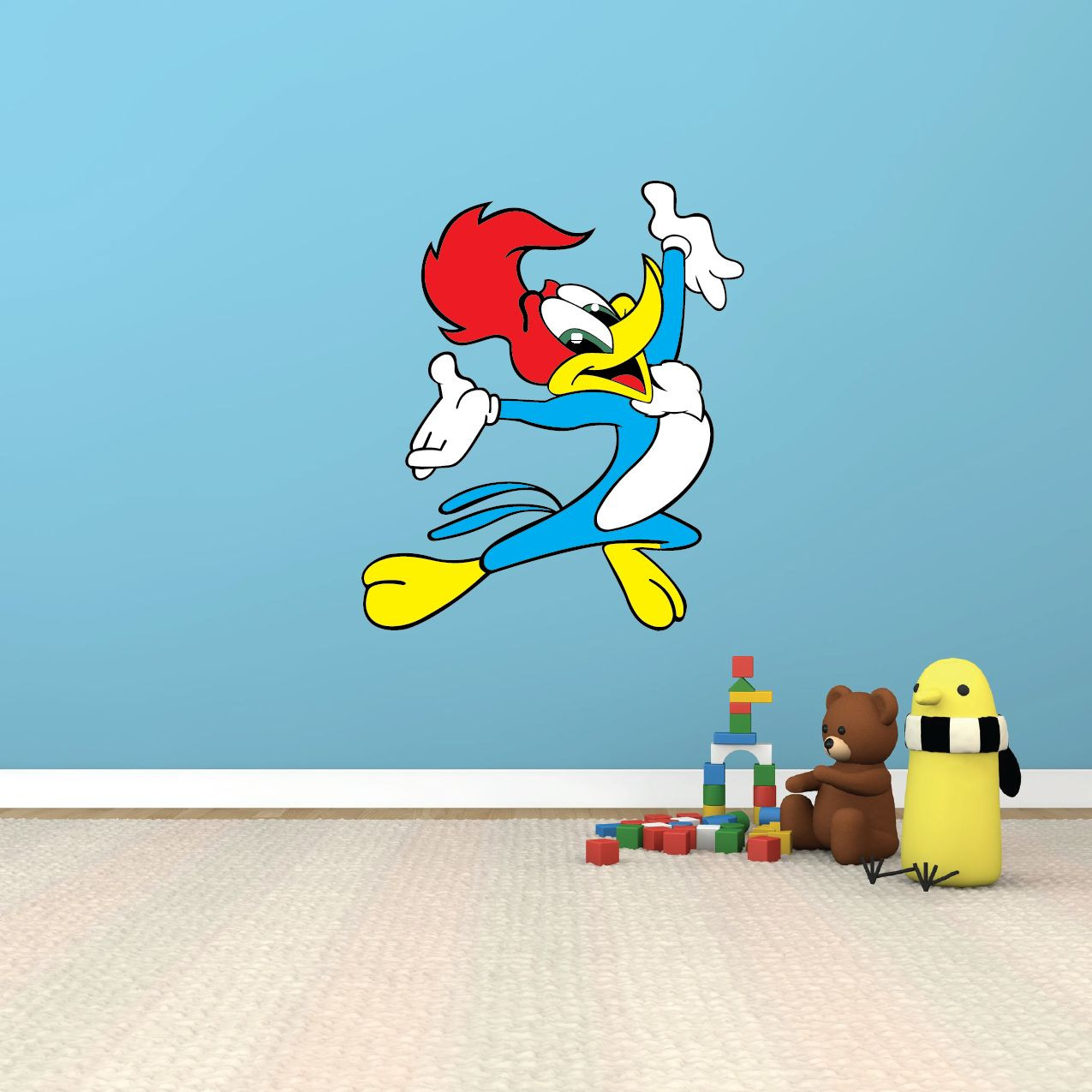 Woody Woodpecker Funny Cartoon Kids Room Wall Decor Sticker Decal 20"X25"