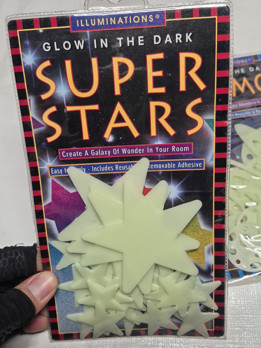 Vintage Illuminations 1997 Glow In The Dark Ceiling Stars Planets Comets Cosmos
