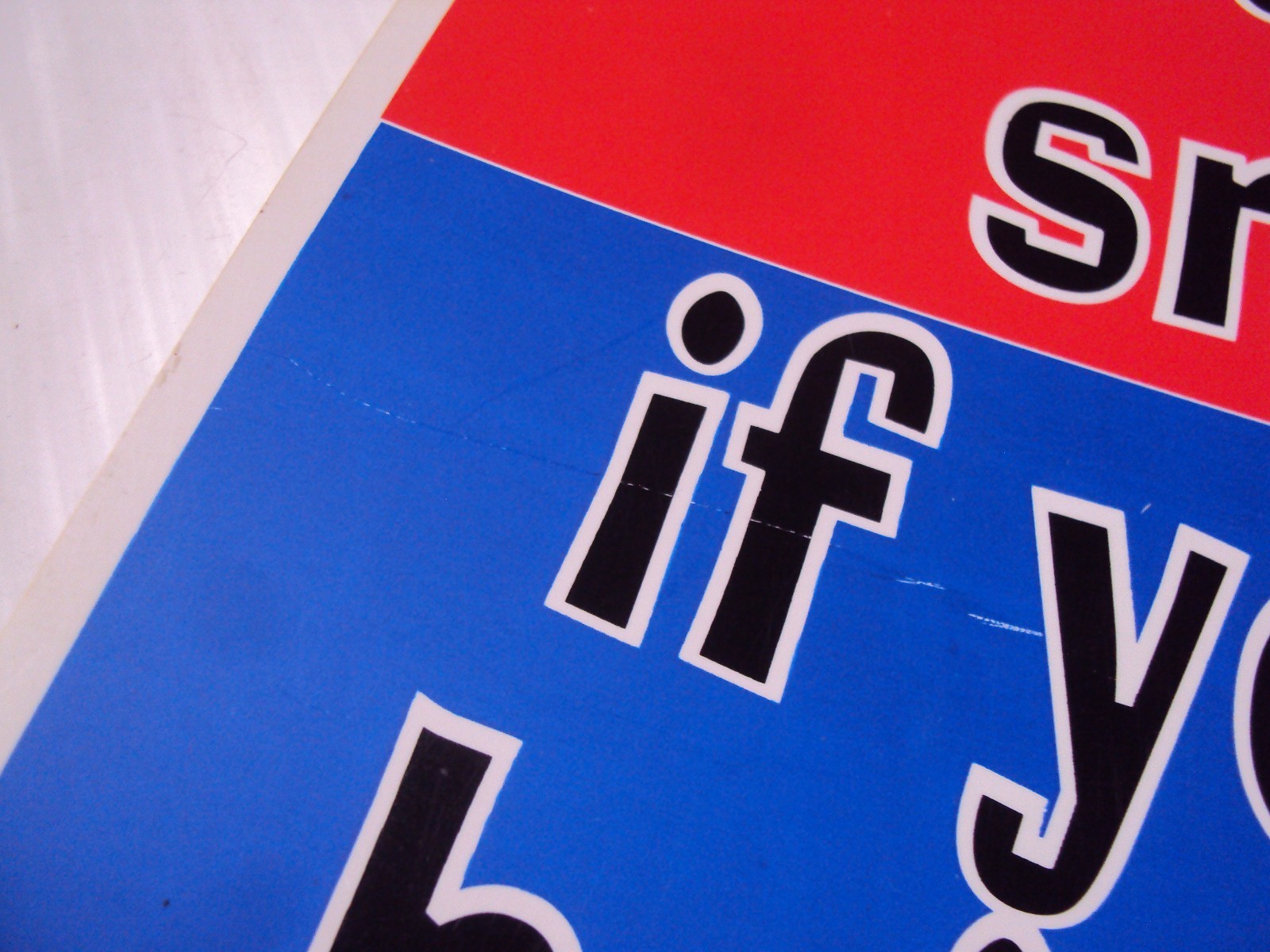 Funny Humor Bar Plastic Sign "I'll try being smarter, if you'll try being nicer"