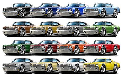 1970 Chevy Monte Carlo Classic Garage Sign Wall Art Graphic Sticker