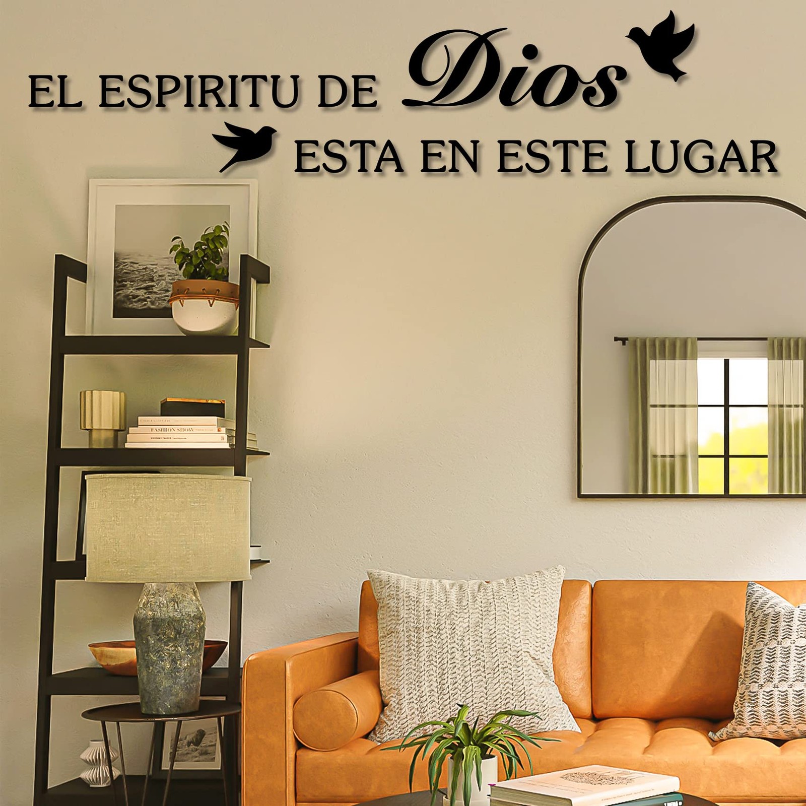 Bible Verses Wall Decor Sticker, El Espiritu De Dios Esta En Este Lugar Chris…