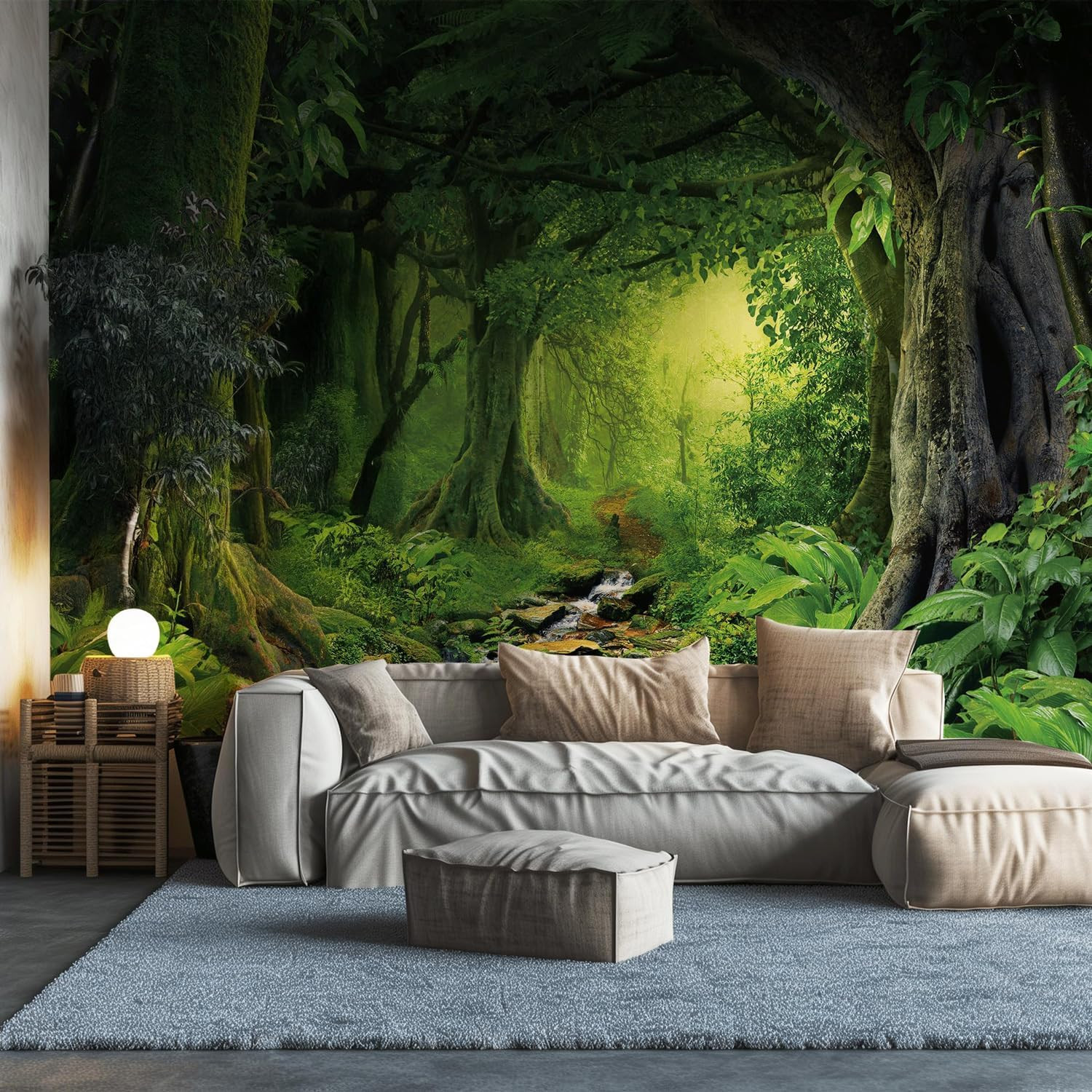 Peel and Stick Forest Mural Wallpaper for a Natural Room Makeover