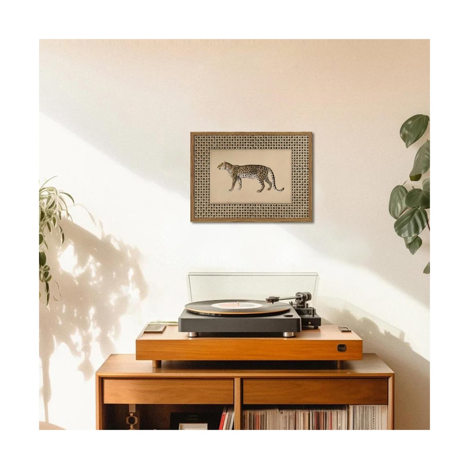 Vintage Leopard Wall Art Cheetah Safari Wall Decor Paintings, W… Fast USA SHIP