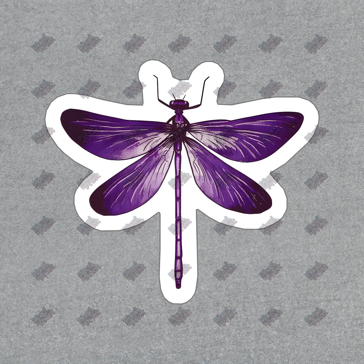 Beautiful Purple Dragonfly Vinyl Sticker Decorative Decal for #543851