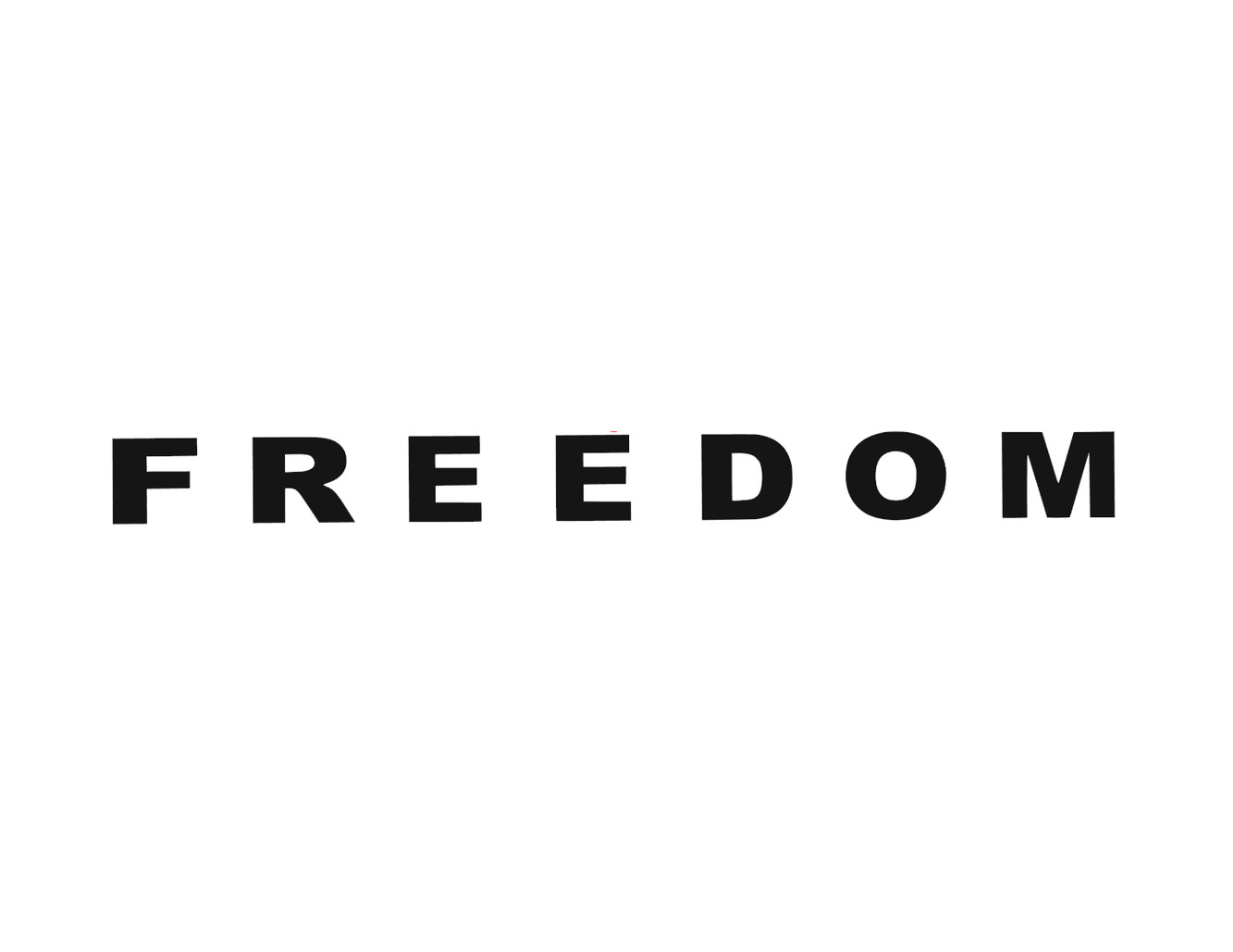 FREEDOM 100% waterproof vinyl sticker decal – several sizes / colors