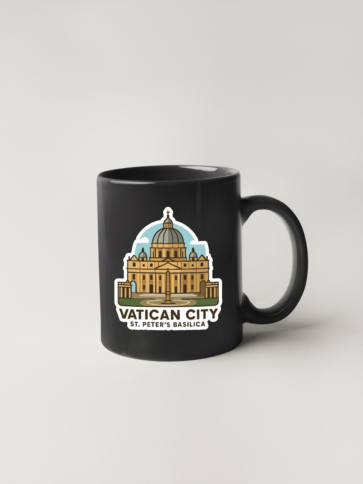 Vatican City & St. Peter’s Basilica Vatican Sticker Decal Vinyl Landmark