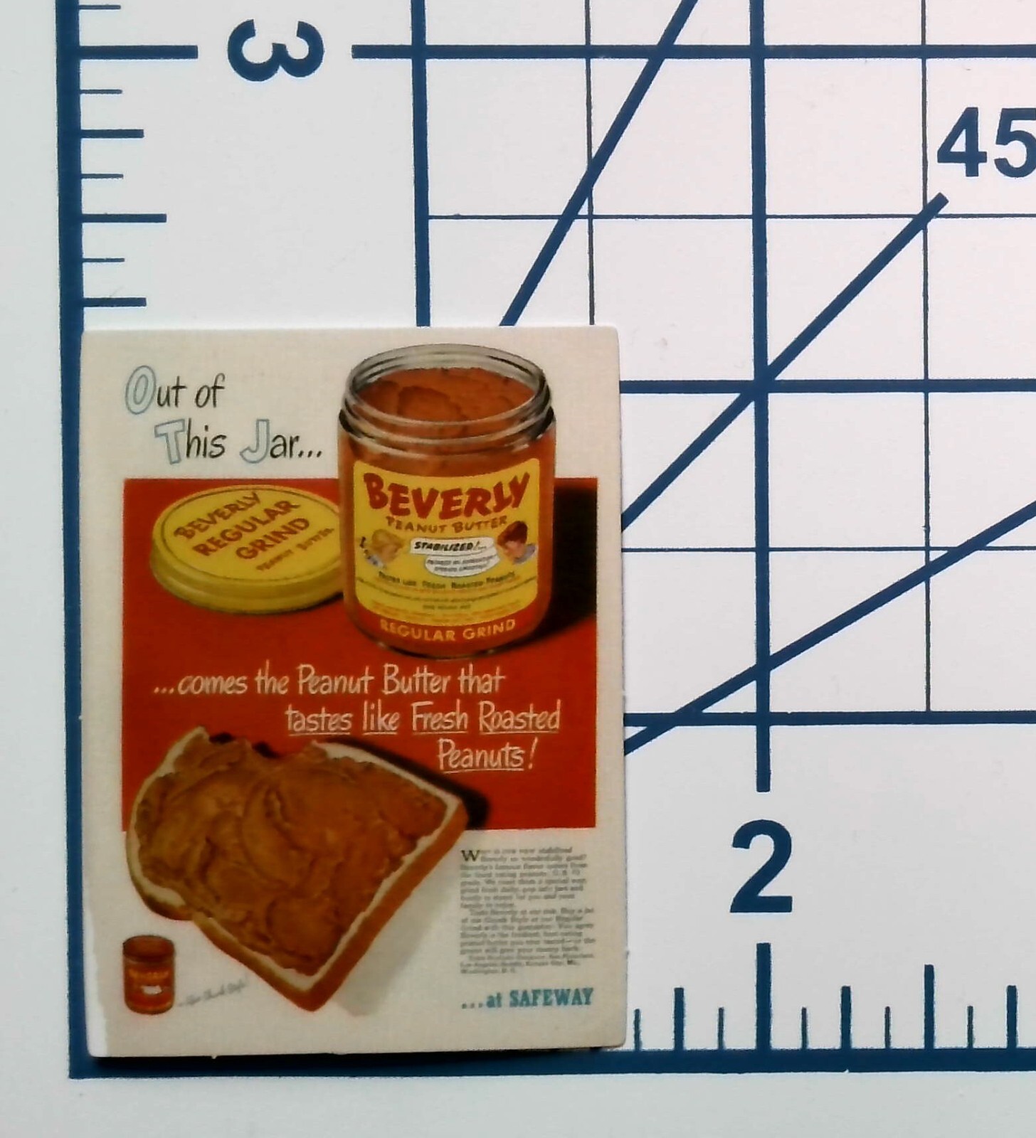 Beverly Peanut Butter Retro Advertisement Die Cut Vinyl Sticker Food Journal