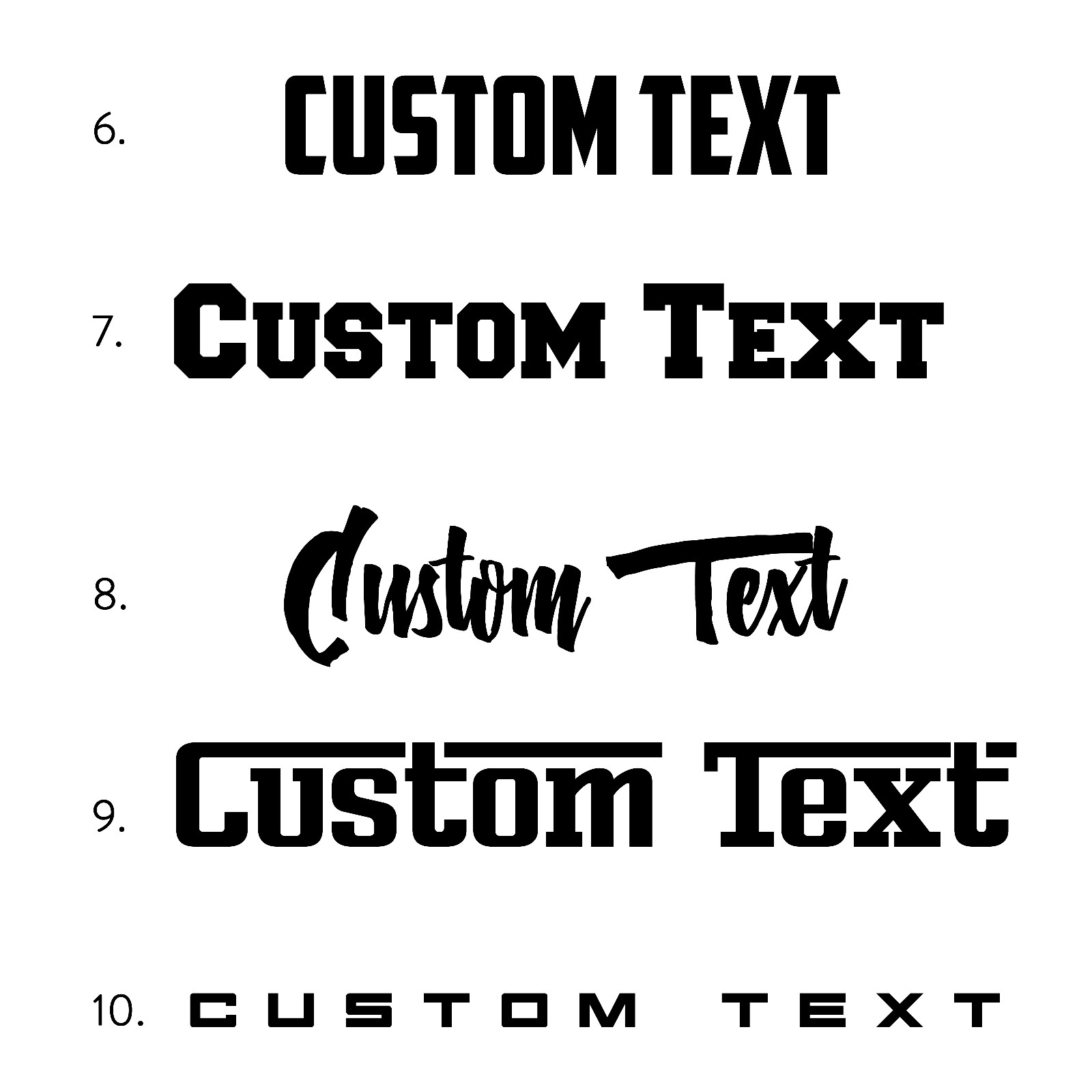 Custom Text Vinyl Banner Sticker Decal Signage Car Truck Business Wall Window