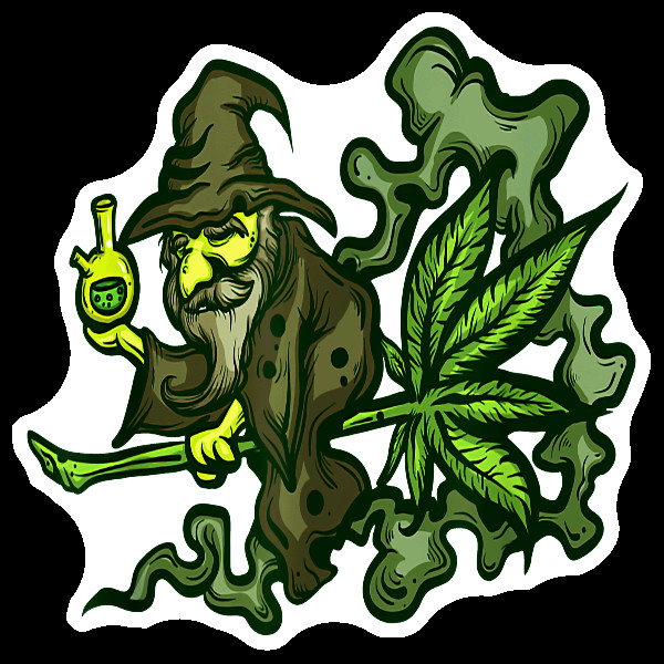 Weed Wizard 420 Sticker Cannabis Decal Weatherproof Vinyl UV Safe Marijuana 420