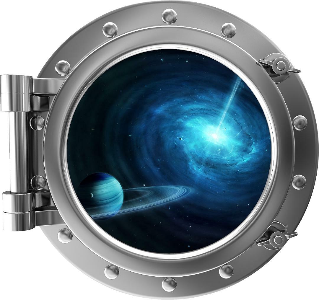PortScape Exploding Star Space Porthole Window Wall Decal Vinyl Wall Sticker