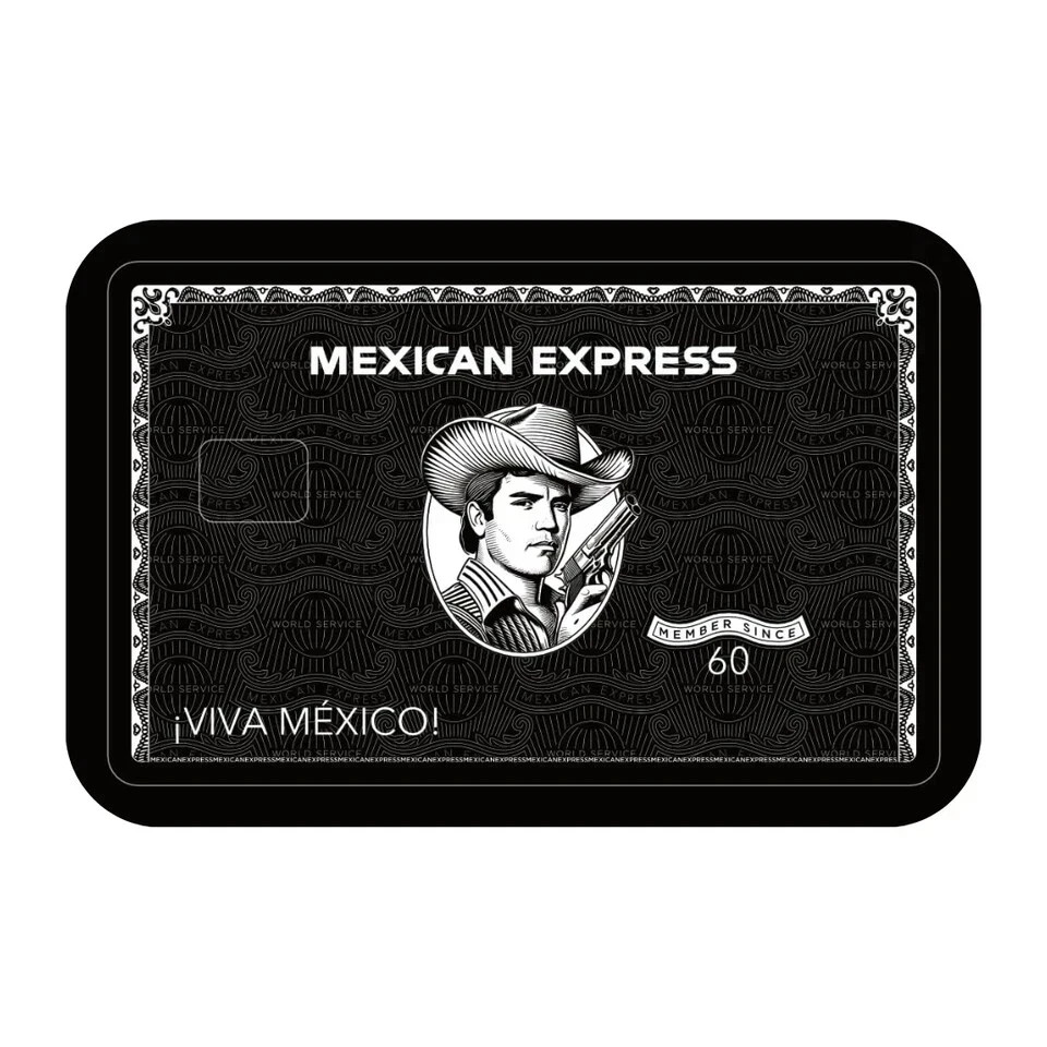 Mexican Express Combo 6-Pack Credit Card Sticker Skin Vinyl Card Cover Pack of 6