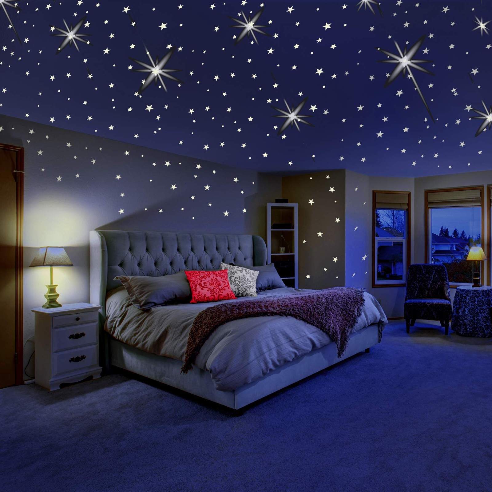 Glow in The Dark Stars for Ceiling or Wall youth large / 11-13, 204