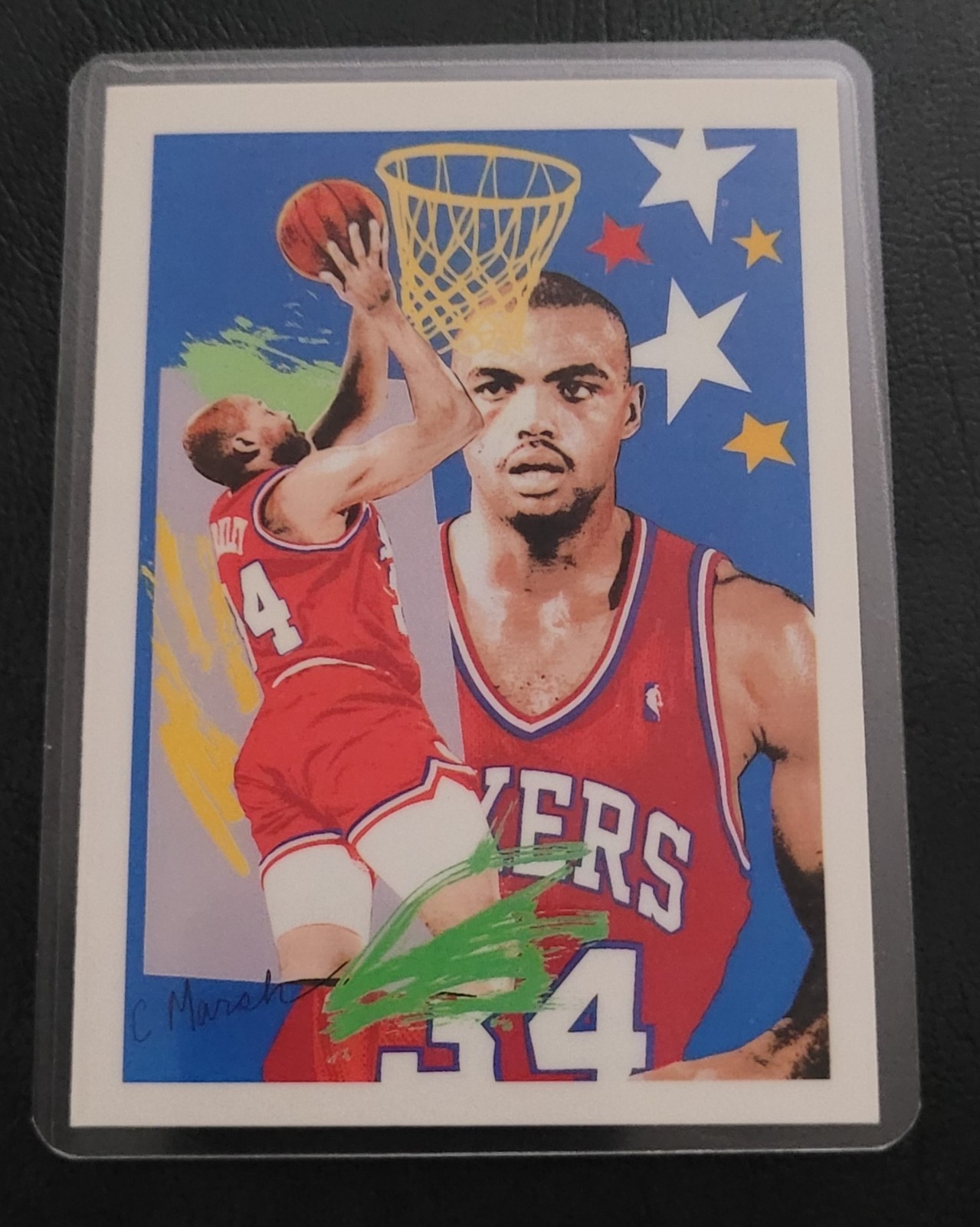 Charles Barkley Basketball Card HOF Fridge/Locker/Cabinet Laminated Magnet