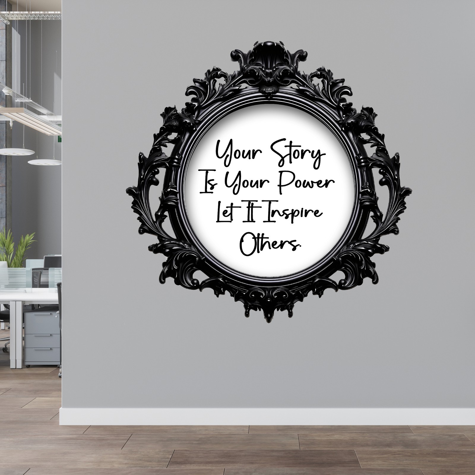 Motivational Wall Art – Peel and Stick Vinyl/removable Wall Decals. 3D illusion.