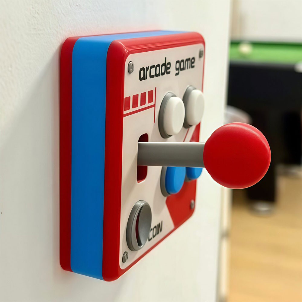Retro Arcade Switch Panel, Arcade Light Switch Cover, Vintage Game Room Wall US