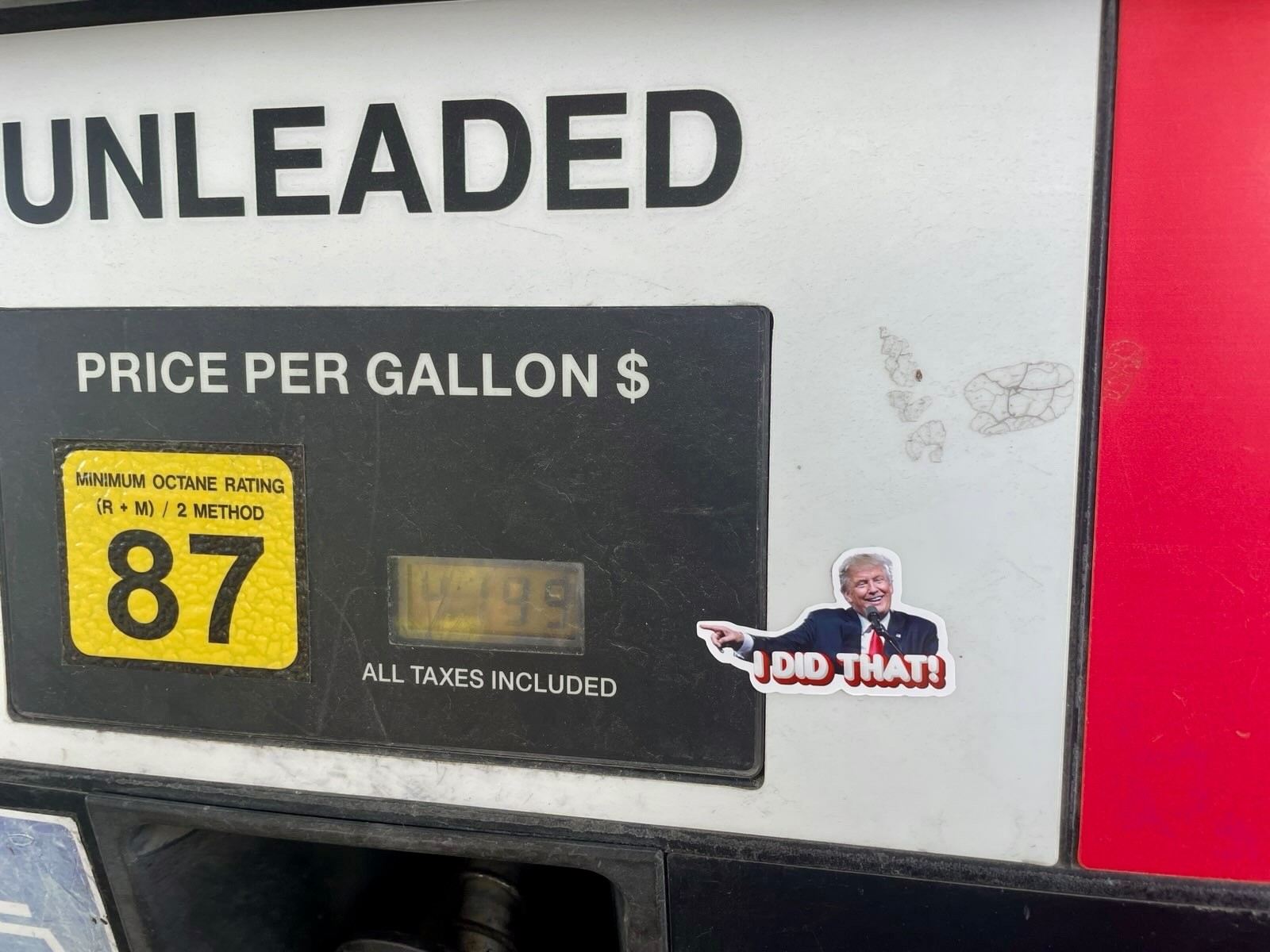 Trump "I DID THAT" Stickers Mixed Political Vinyl Mini Decals Gas Pump Die Cut