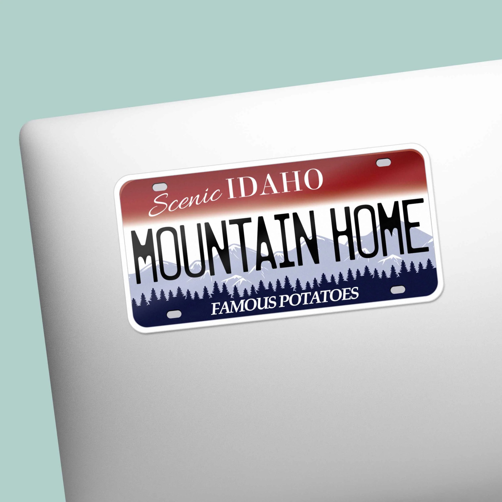 Idaho License Plate Stickers- Choose from 25+ ID City & Saying Decals for Laptop