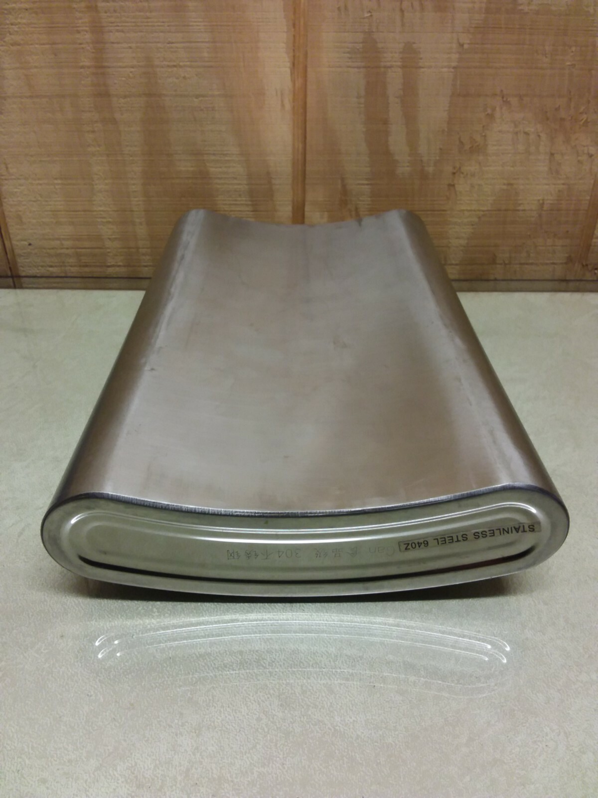 Gan 304 10-3/4"× 6-3/4"×1-5/8" Jumbo 64oz Stainless Steel Travel Canteen Flask