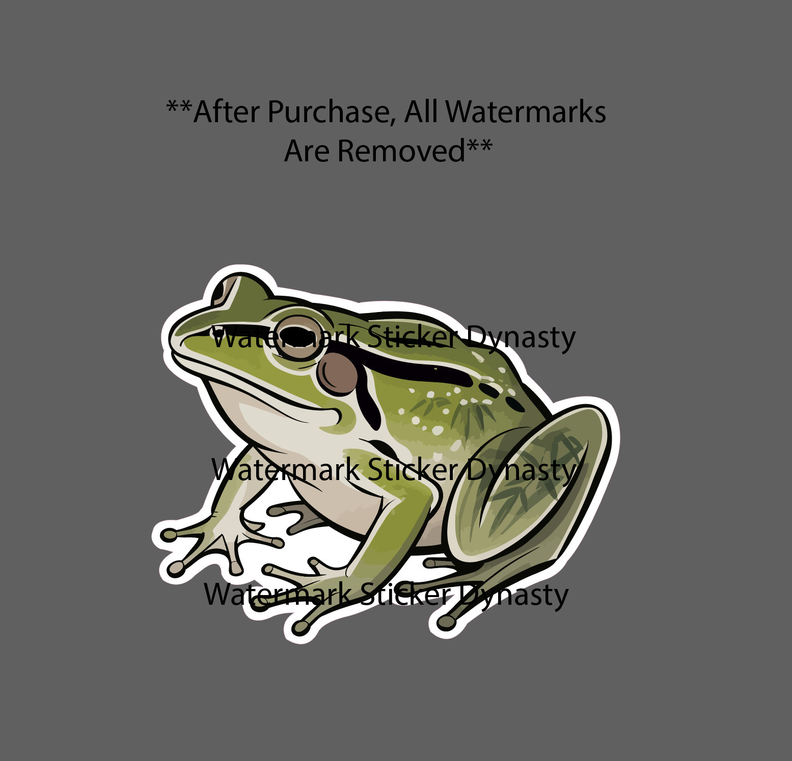 Traditional Japanese Frog Sticker Waterproof Decal Art Animal Reptile Gift NEW
