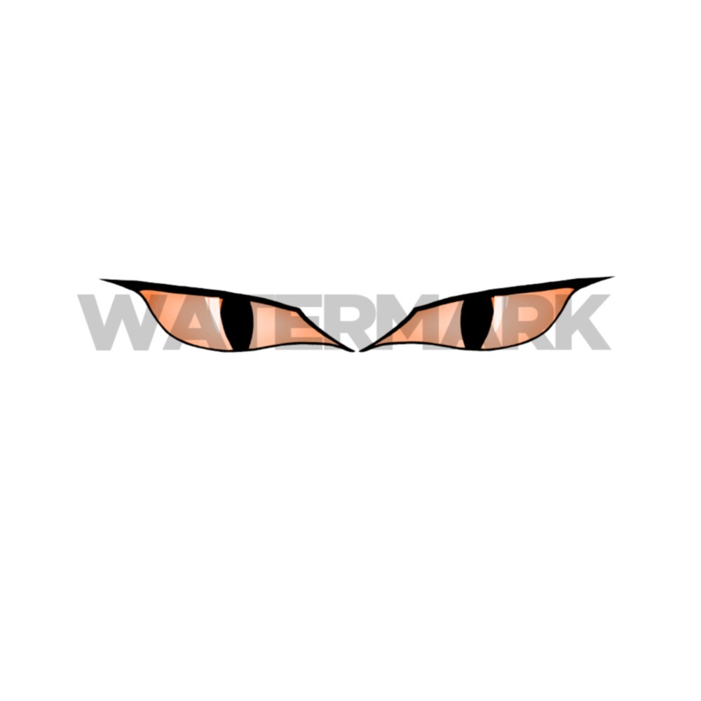 LARGE Eyeball stickers MONSTER-DRAGON-LIZARD-DEMON EYES Pick color and size 20"