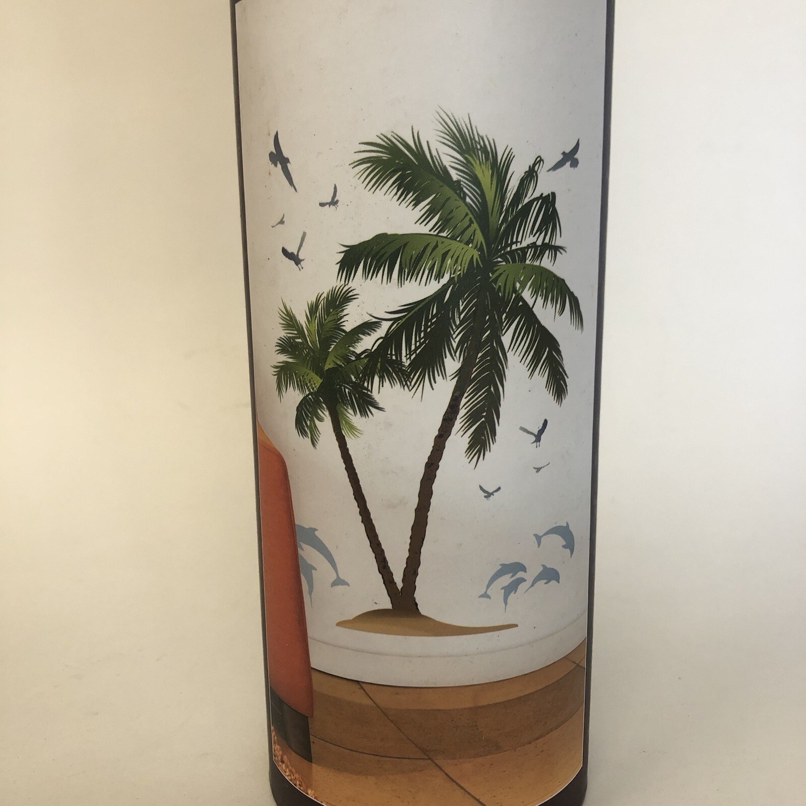 DCWV Decal Wall Art Sticker Palms & Dolphins Peel & Stick, Green/Brown/Blue