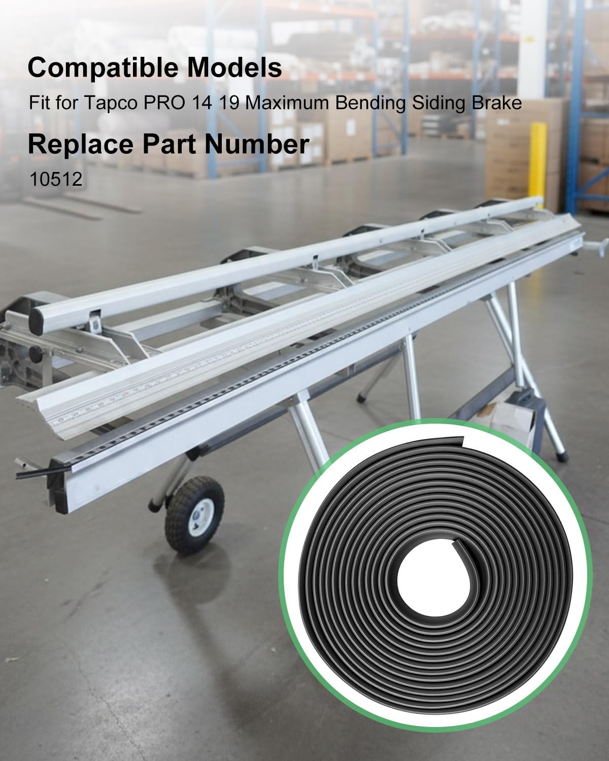 10512 Vinyl Strip 10 Foot 6 Inch For Tapco PRO 14 19 Siding Brake 157 Inch