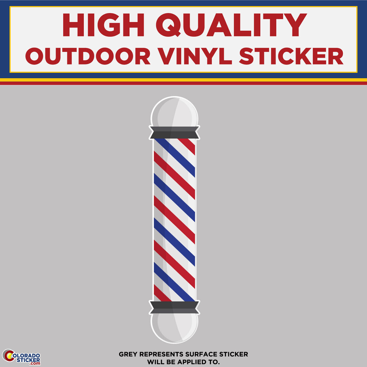Barber Pole, High Quality Vinyl Stickers
