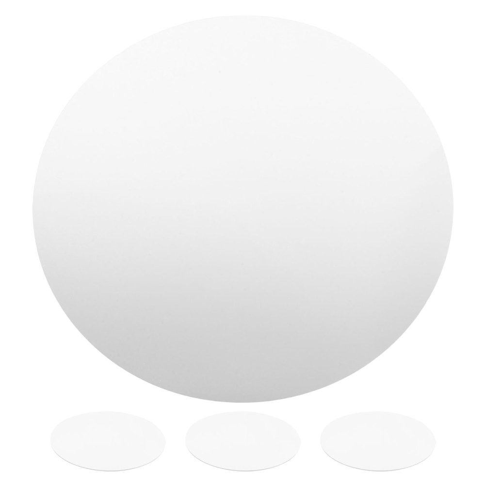 13 Pcs Mirror Display for Products Adhesive Acrylic Sheets Round Mirrors Tables