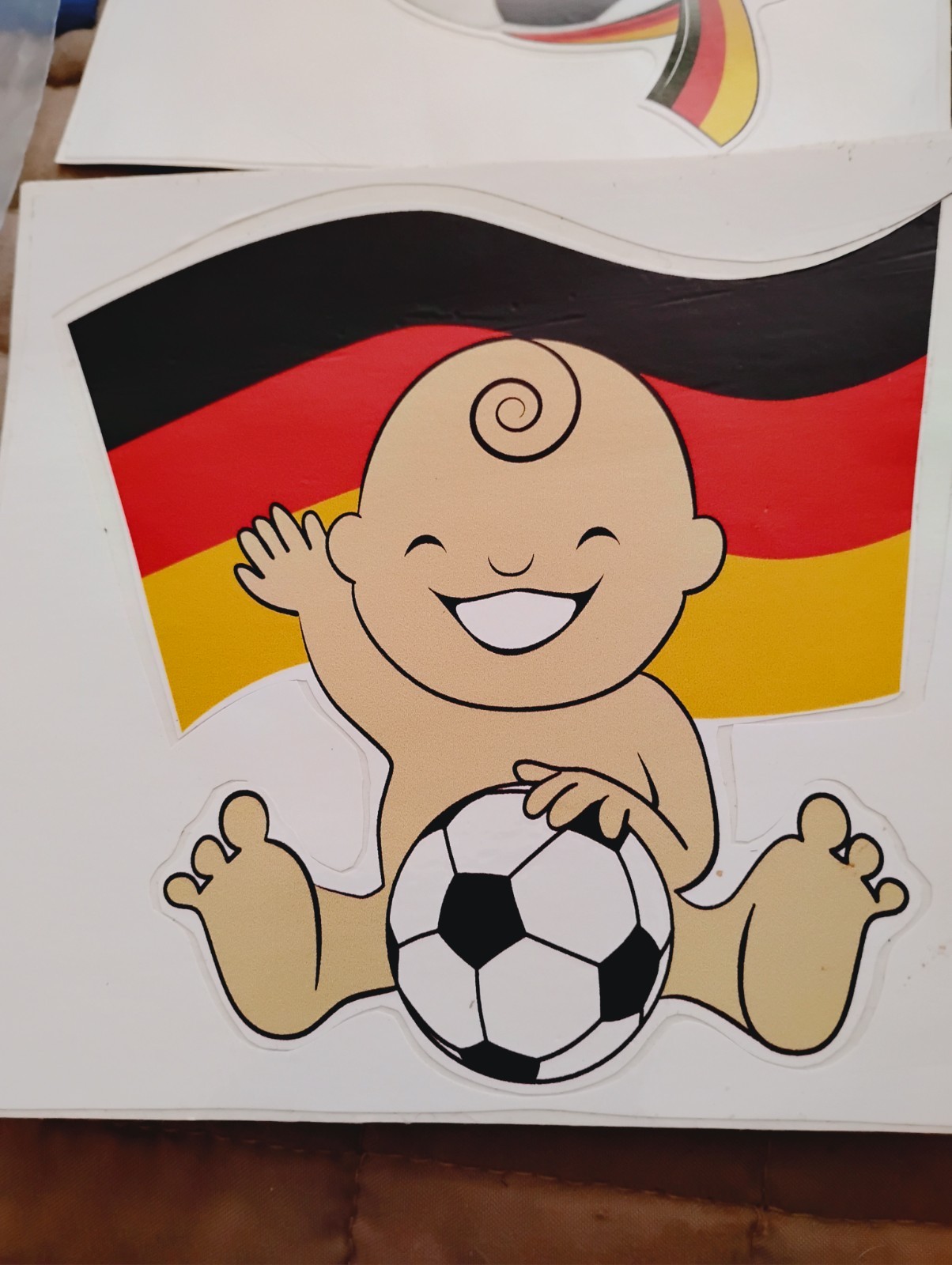 World Cup,Germany Flag Soccer Club Fan FUN .kind Car Bumper Sticker Decal B3