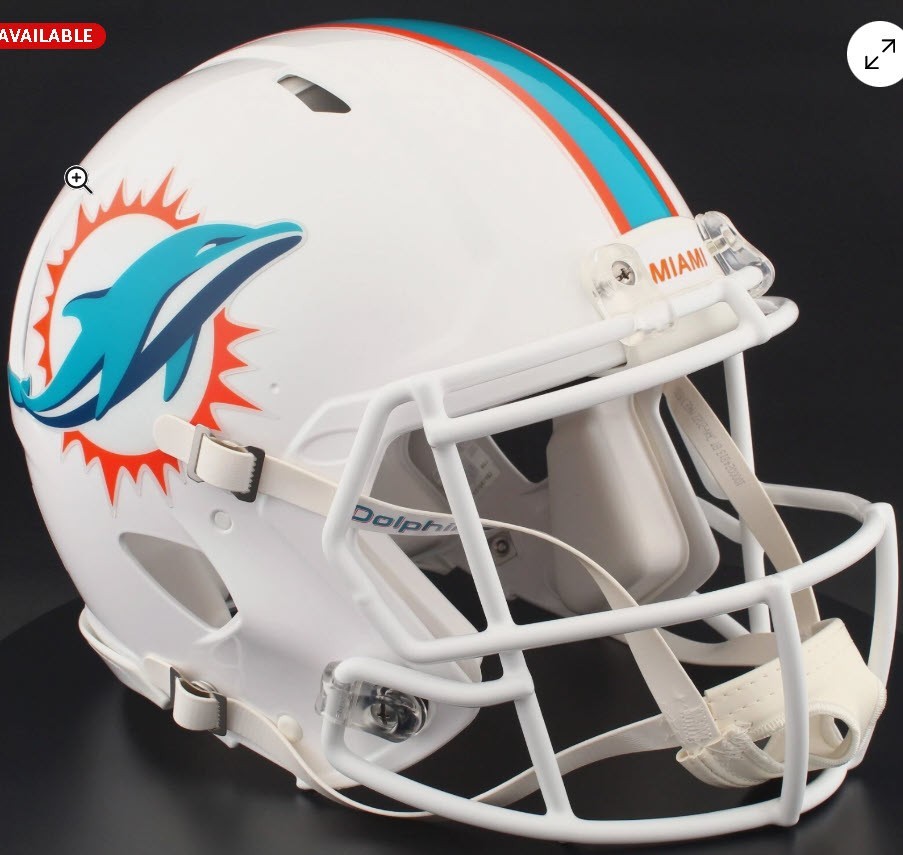 Helmet Stripe Multi-Stripes/Cowboys-Broncos-Packers-Dolphins-LSU Football Helmet
