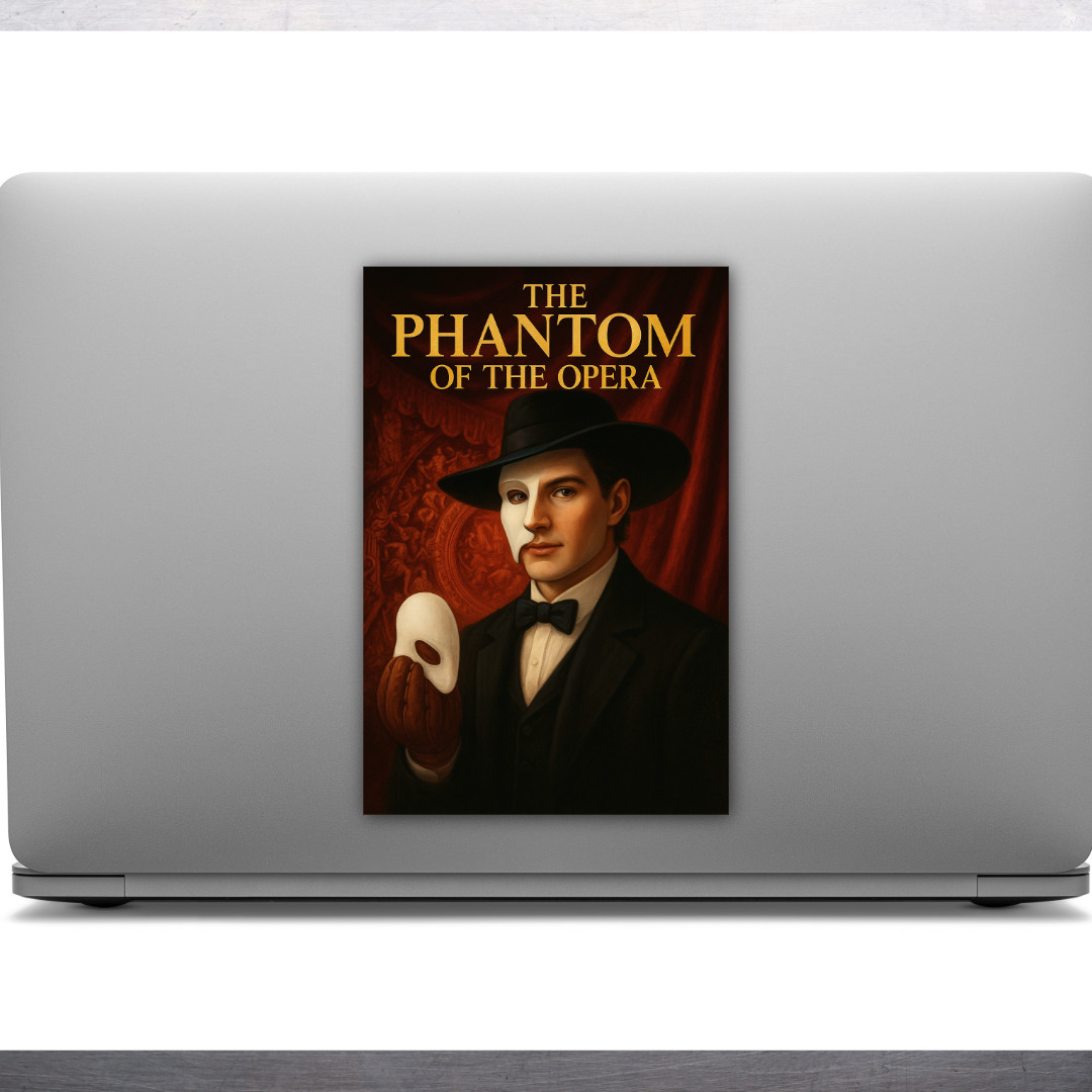 6"x 4" The Phantom of The Opera GLOSSY Cartoon Art Sticker Stickers – Group of 2