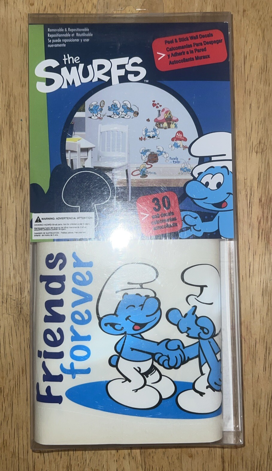 York Wall Covering The Smurfs 30 Wall Decorations New Seal Pack