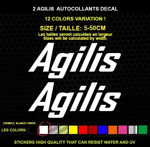 2 Agilis Decorative Stickers – Vehicles & Accessories, 2 Piece Set