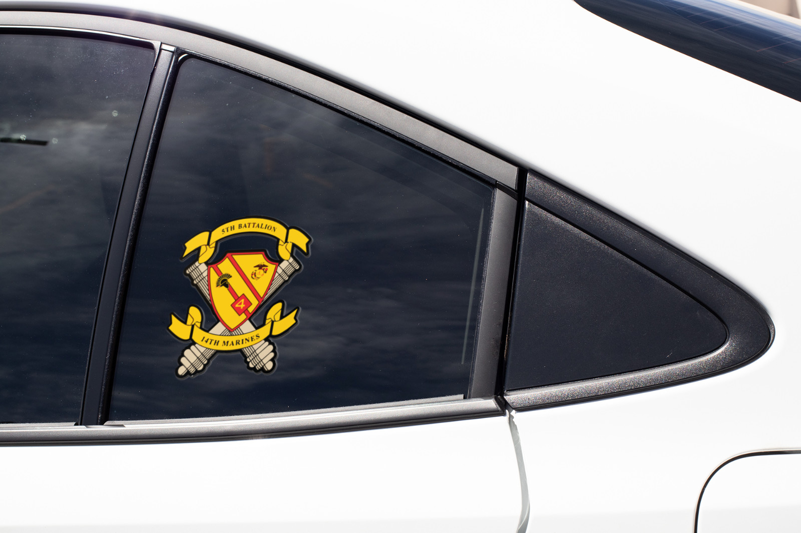US Marine Corps Badge Sticker 5th Battalion 14th Marines Sharphunter