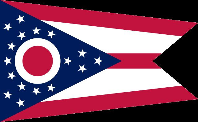 Ohio Flag Vinyl Decal / Sticker ** 5 Sizes **