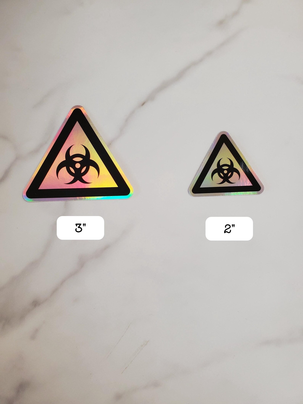 Holographic Biohazard Warning Vinyl Sticker