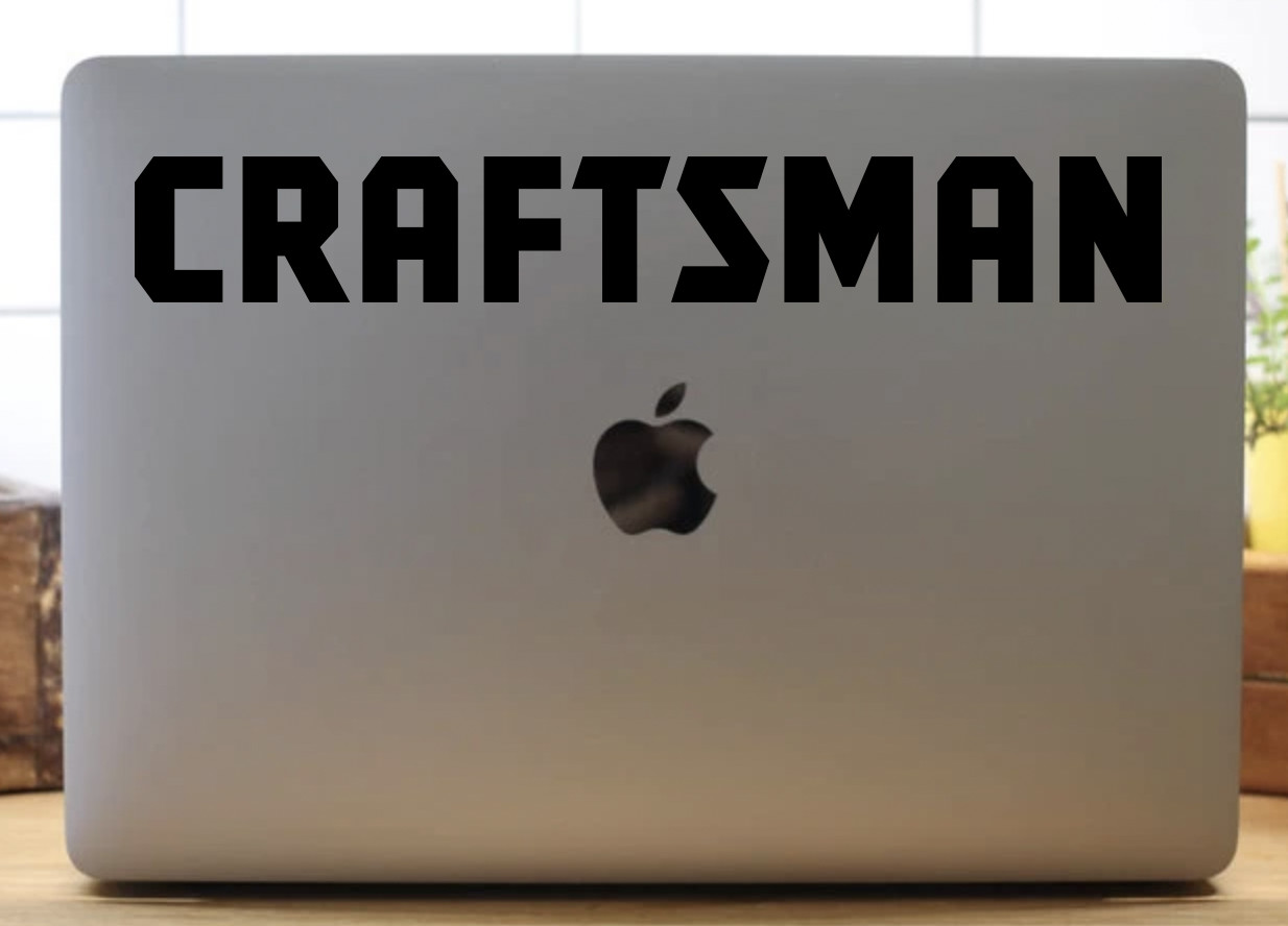 Craftsman Tools Logo Decal- Automotive Sticker- Mechanic Decal- Vinyl Decal